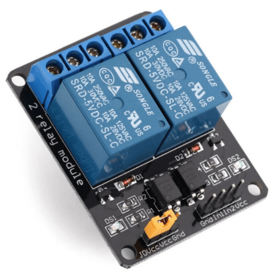 5V Dual Channel Relay Module with Optocoupler